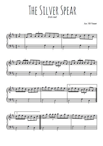 Téléchargez l'arrangement pour piano de la partition de The Silver Spear en PDF